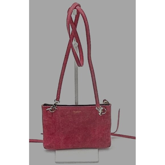 Botkier Mini Crossbody Bag Womens Pink Leather Tassel Zip Purse 9x6 Y2K Designer - Picture 2 of 10